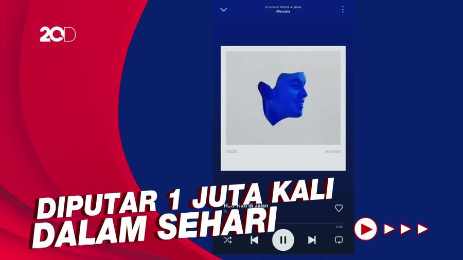 Hati-hati di Jalan Milik Tulus Pecahkan Rekor Spotify Indonesia