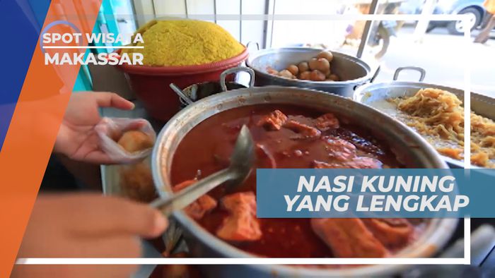 Nasi Kuning Riburane Makassar, Kuliner Khas yang Pernah Dicicipi Orang Nomor Satu di Indonesia