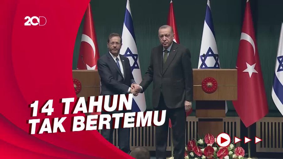 Bertemu Presiden Israel, Erdogan Singgung Soal Konflik di Palestina