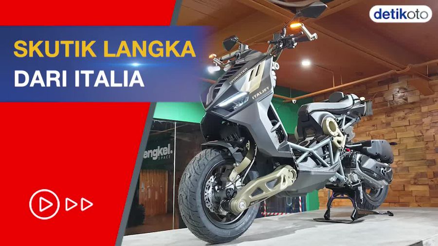 Sangar! Ini Detail Motor Matic Italjet Dragster Seharga Rp 155 Juta