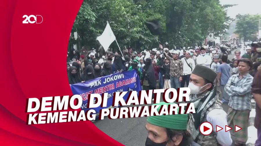 Massa di Purwakarta Unjuk Rasa, Protes Pernyataan Menag soal Toa Masjid
