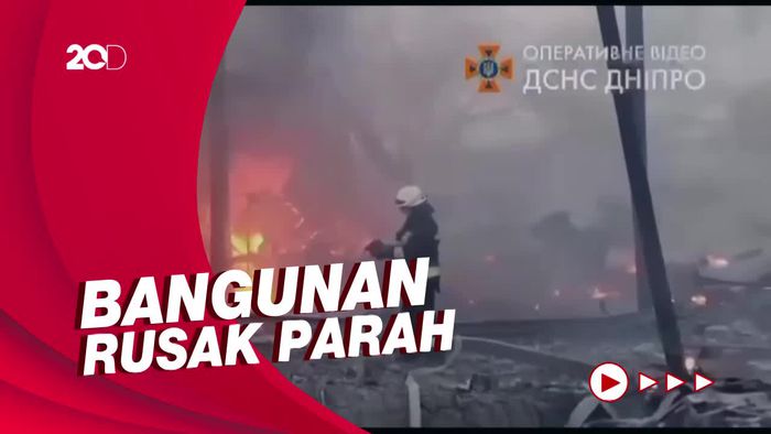 Saat Rudal Rusia Hantam Pusat Industri Ukraina, Sedikitnya 1 Tewas