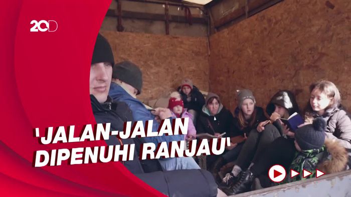 Ketakutan Warga Ukraina Saat Melarikan Diri dari Serangan Rusia