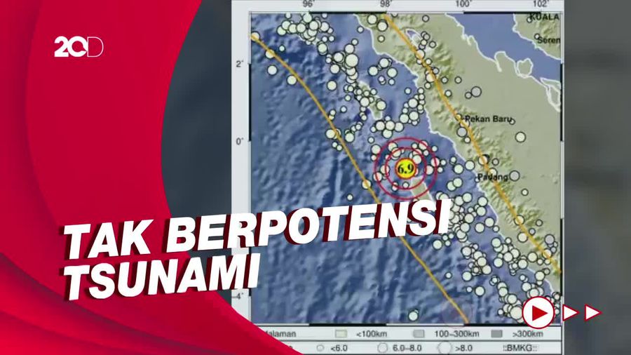 Nias Selatan Dua Kali Diguncang Gempa Pagi Ini