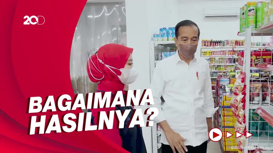 Jokowi Cek Ketersediaan-Harga Minyak Goreng di Yogyakarta