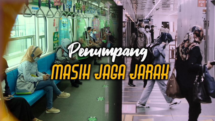 Menjajal Kembali MRT Setelah Kapasitas Penumpang Kini Boleh Full 100%