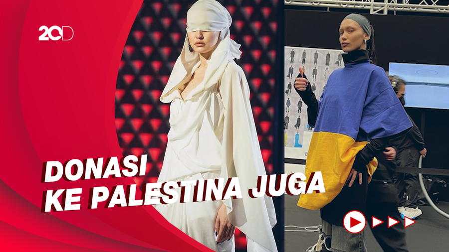Salut! Bella-Gigi Hadid Sumbang Gaji Fashion Show untuk Ukraina