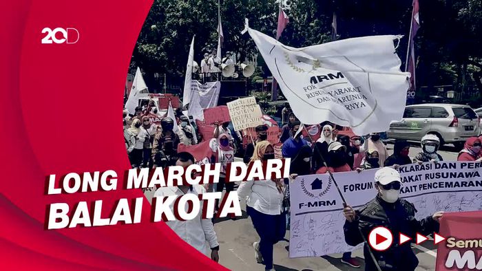 Warga Rusun Marunda Demo Kemenhub, Protes Polusi Batu Bara