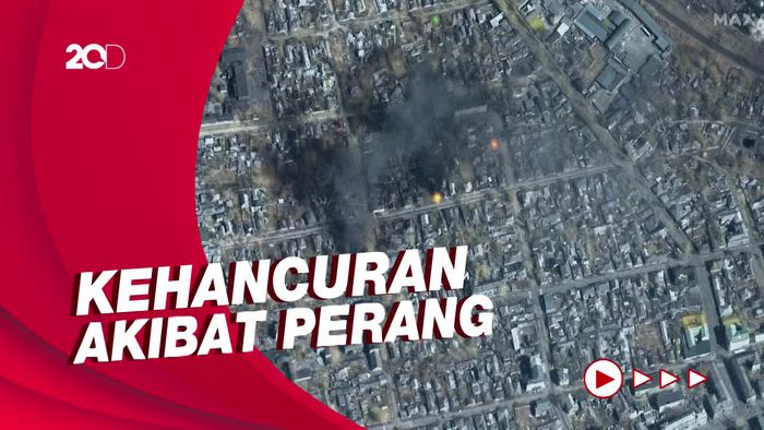 Citra Satellit Memperlihatkan Kerusakan di Sejumlah Kota Sekitar Kiev