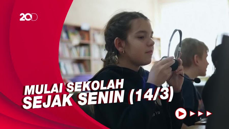 Curahan Hati Anak Ukraina yang Bersekolah di Tempat Pengungsian