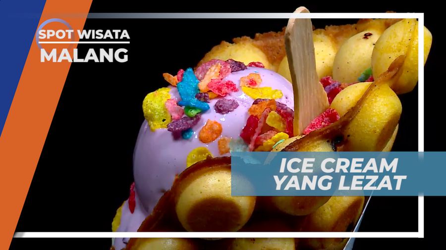 Segarnya Es Krim Berbagai Rasa Dengan Toping Warna-warni yang Menggoda Jiwa, Malang
