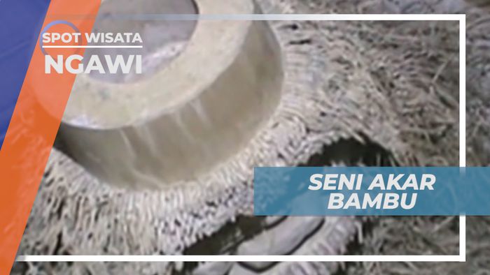 Kreasi Patung Beraneka Ekspresi Berbahan Limbah Akar Bambu, Ngawi