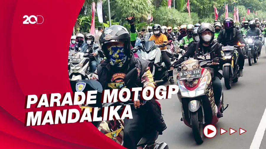 Momen Pembalap MotoGP Mengaspal Jalanan Ibu Kota