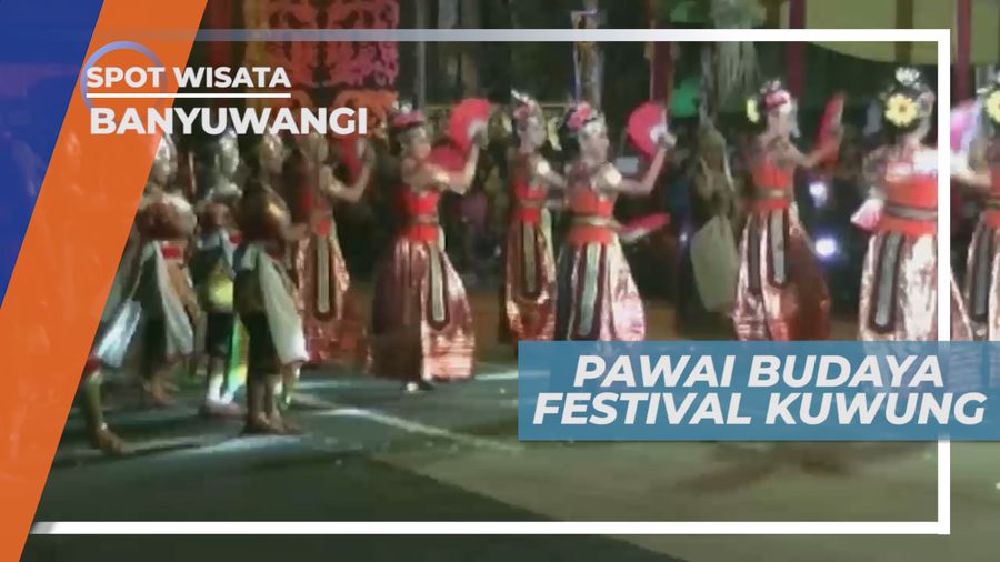 Ramai Riuh Pawai Budaya Festival Kuwung Menyambut Hari Ulang Tahun Kabupaten Banyuwangi