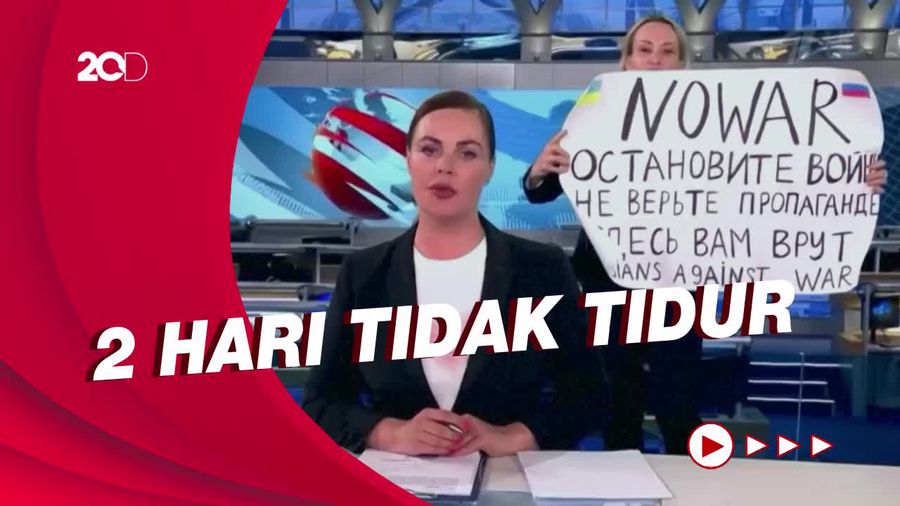 Karyawan Televisi Rusia Protes Perang saat Siaran Langsung Dinterogasi 14 Jam