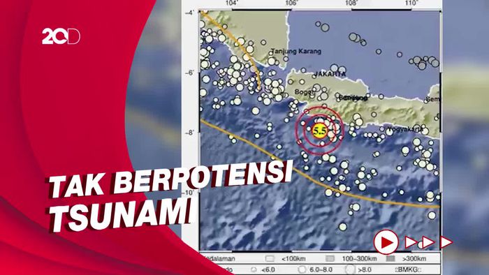 Gempa M 5,5 Guncang Kota Sukabumi Jabar, Terasa Hingga Jakarta