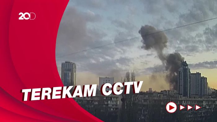 Detik-detik Ibu Kota Kiev Dibombardir Rudal Rusia