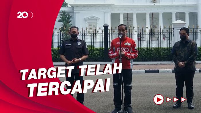 Jokowi: Alhamdulillah, 60 Ribu Tiket MotoGP Mandalika Sudah Terjual