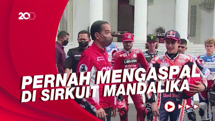 Jokowi Pamer Motor Custom ke Rider MotoGP