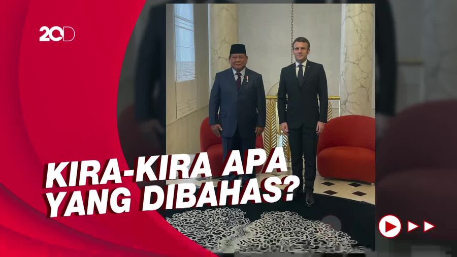 Momen Prabowo Bertemu Presiden Prancis Macron