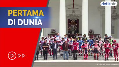 Cuma di Indonesia, Pebalap MotoGP Ikut Parade dan Ketemu Langsung Presiden