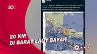 Gempa M 5,1 Guncang Banten, Tak Berpotensi Tsunami