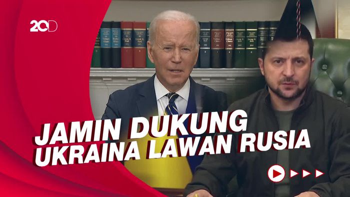 Zelensky Terima Kasih Biden Kirim Bantuan Militer Walau Tak Ikut Perang