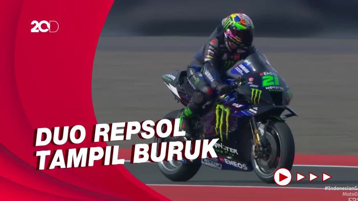 Monster Yamaha Kuasai FP2 MotoGP Mandalika