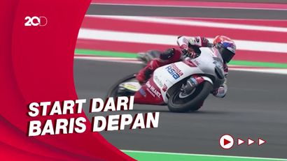 Momen Mario Aji Amankan Front Row Moto3 Mandalika