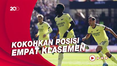 Gol Semata Wayang Bukayo Saka Bawa Arsenal Kalahkan Aston Villa