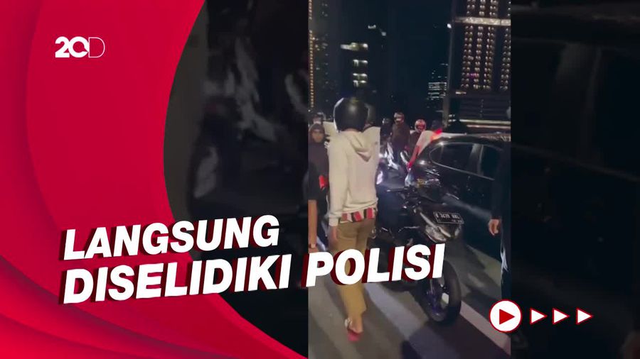 Viral Rombongan Motor Cekcok Dengan Pengendara Mobil di JLNT Casablanca