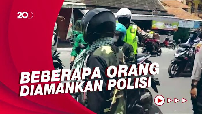 Ricuh! Saat Konvoi Gerakan Pemuda Kabah Ditilang Polisi dan Melawan