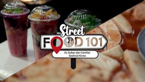 Camilan Seafood Korea dan Es Sultan, Lezat dan Menyegarkan