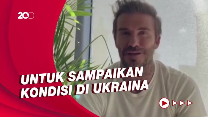 David Beckham Serahkan Akun Instagramnya ke Dokter Ukraina