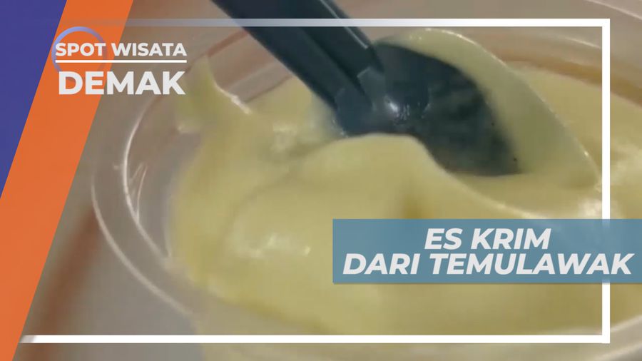 Segarnya Es Krim Unik Rasa Temulawak Penambah Nafsu Makan, Demak