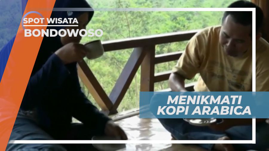 Menikmati Segelas Kopi Hangat Dengan Pemandangan Indah Gunung Raung, Bondowoso