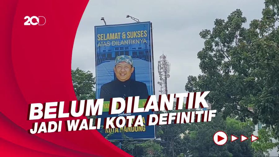 Baliho Ucapan Selamat Mendadak Hilang, Ini Kata Plt Walkot Bandung