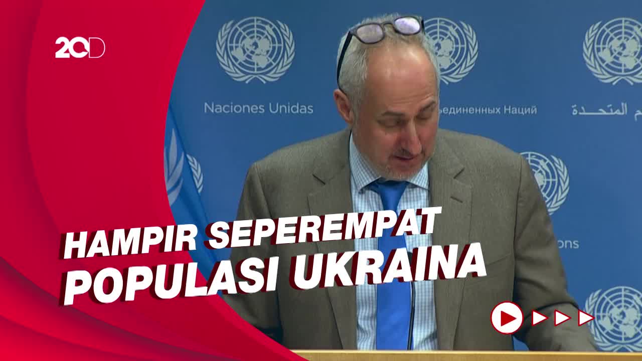 PBB Sebut 10 Juta Lebih Warga Ukraina Mengungsi