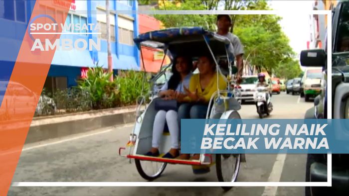Becak 3 Warna, Pengaturan Moda Transportasi Tradisional Unik di Ambon