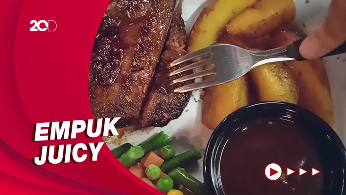 Menjajal Steak Daging Meltique Rp 60 Ribuan yang Viral