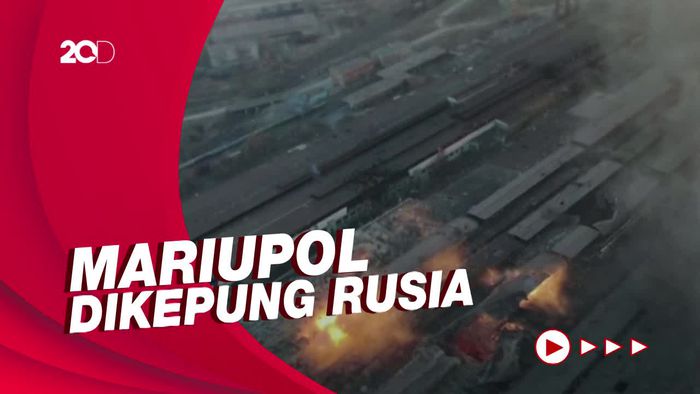 Bom Rusia Hancurkan Pabrik & Infrastruktur di Mariupol