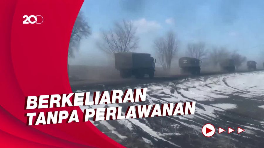 Konvoi Militer Rusia di Kharkiv Membawa Persediaan