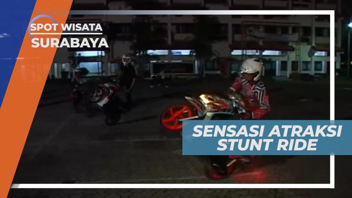 Aksi Menantang Bahaya dengan Stunt Ride, Surabaya