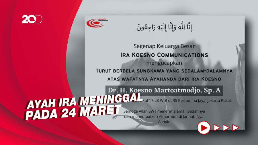 Kabar Duka! Ayah Presenter Ira Koesno Meninggal Dunia