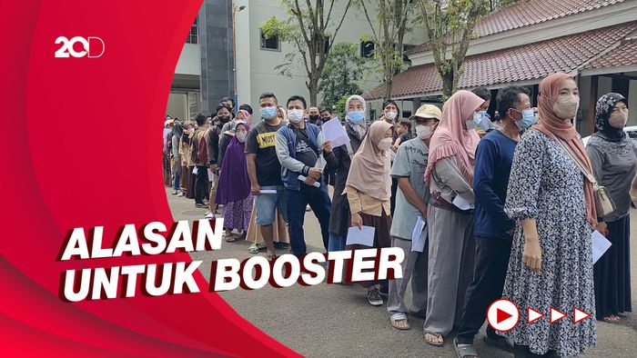 Warga Lebak Serbu Tempat Vaksinasi Usai Booster Jadi Syarat Mudik