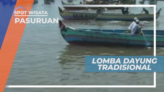 Adu Tenaga dan Kekompakan, Serunya Lomba Dayung Perahu Tradisional, Pasuruan