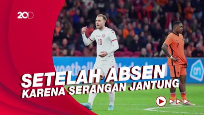 Eriksen Comeback dan Cetak Gol, Sayang Denmark Kalah