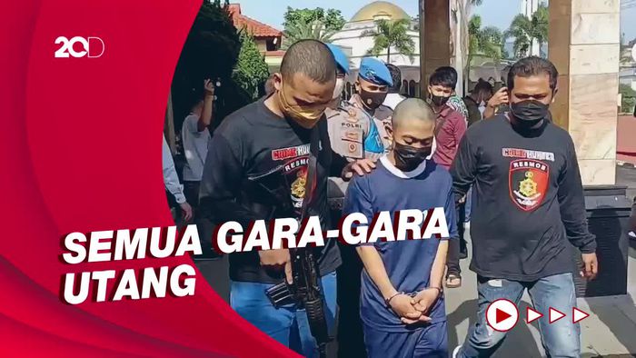 Tertunduk Lesu, Ini Tampang Begal Penusuk Taksi Online di Bandung