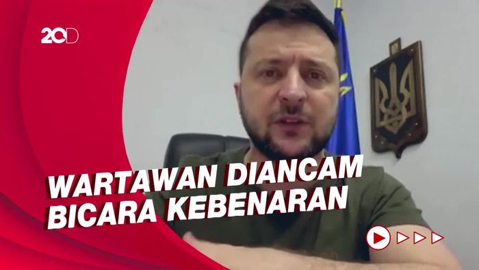 Zelenskiy Sebut Rusia Bungkam Kebebasan Berbicara
