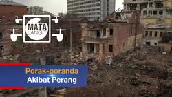 Kerusakan Parah di Ukraina Akibat Serangan Rusia